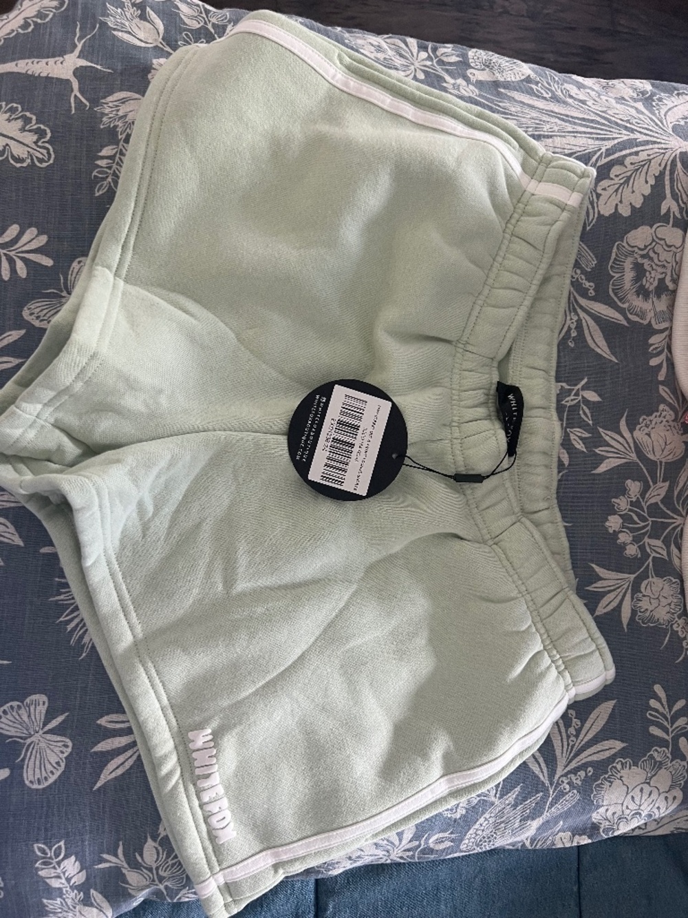 White fox lounge shorts